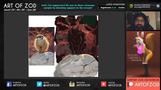 Art of Zod Live Art Stream смотреть онлайн