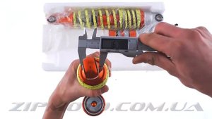 Амортизаторы (пара) Delta 340mm, газомасляные (желтые) NDT