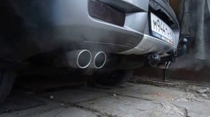 раздвоенный  выхлоп аутлендер