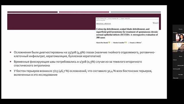 Вебинар: Поверхностная хроническая эрозия роговицы. Форменова Светлана Игоревна смотреть онлайн