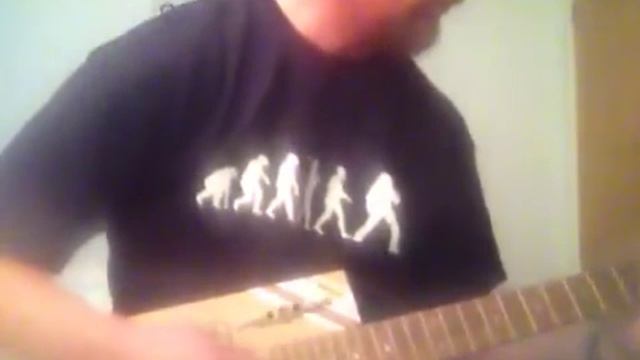 First cigar box guitar I made (electric) смотреть онлайн