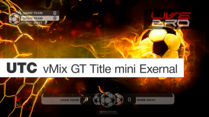 UTC vMix GT Title mini External - Краткий обзор, мини пакет графики и управления