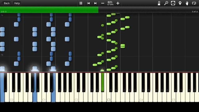 Slipknot - Psychosocial Piano Tutorial (Synthesia cover + midi) смотреть онлайн