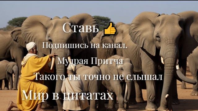 "Притча о Семи Слепых Мудрецах и Слоне" #мудрыеслова #притча