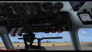 Microsoft Flight Simulator X: АН-24 запуск  двигателей.