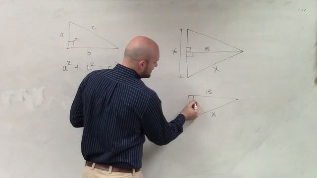 Applying the pythagorean formula to multiple triangles to find the missing length смотреть онлайн