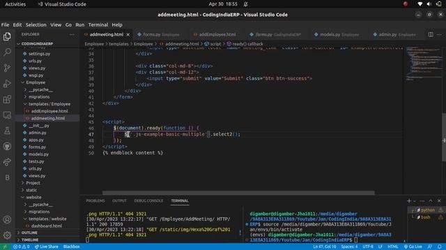 How to Build Dynamic Forms with Django Select2 | Django Many To Many Field Tutorial | Select 2 Js