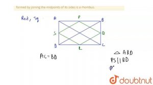 The diagonals of a quadrilateral ABCD are equal.  Prove that the quardilateral  formed