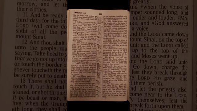 EXODUS 19-20: THE HOLY BIBLE READING.