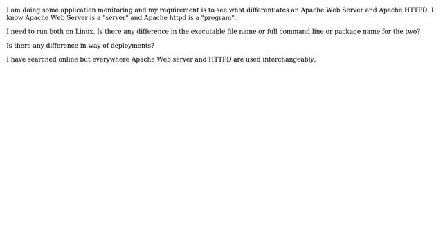 What is the difference between Apache Web Server and Apache HTTPD? смотреть онлайн