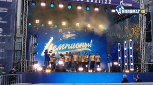 Чемпионская вечеринка "Зенита". Сине-бело-голубое небо - Питер