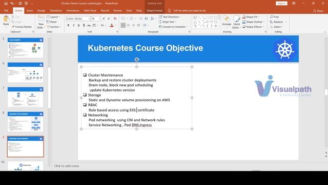 Docker & Kubernetes Online Training Demo by Visualpath