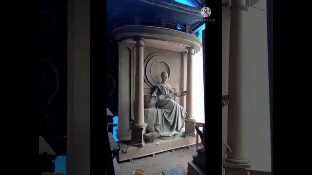 Saraswati Murti Idol new design मां सरस्वती मूर्ति न्यू डिजाइन 2022 All Artist kolkata смотреть онлайн