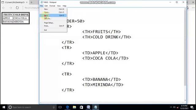 table in HTML | aTTRIBUTES OF table  TAG in HTML TD, TR, TH  TAGS