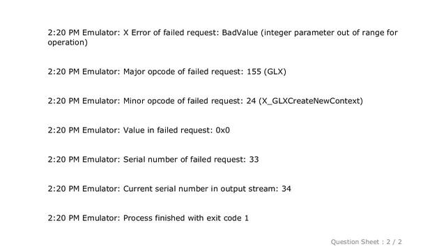 Android : Android Studio AVD - Emulator: Process finished with exit code 1 смотреть онлайн