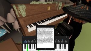 Freddy Fazbear Theme on Roblox Piano