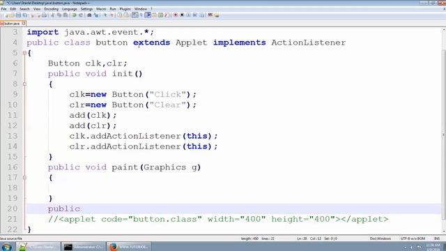 How To Use Button Java Applet in Tamil смотреть онлайн