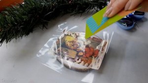 Деревянные игрушки на ёлку | Декупаж распечатки на струином принтере | Объемный декупаж