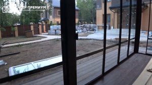 Раздвижное остекление террасы, веранды, беседки АЛТЕР ПРЕМИУМ. Альтернатива безрамному остеклению