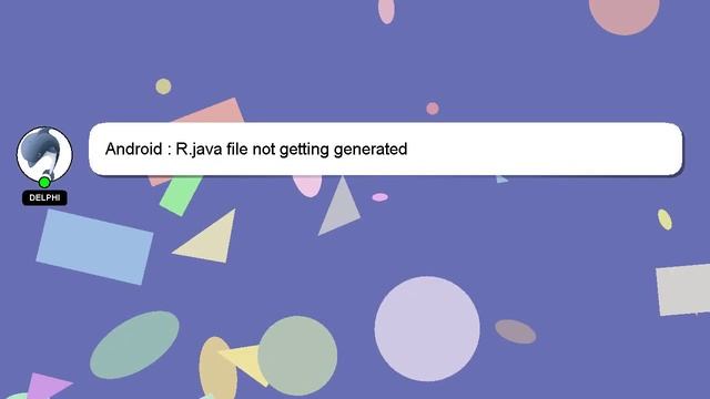 Android : R.java file not getting generated смотреть онлайн
