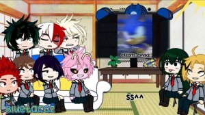 ☆「Mha/bnha reacts to sonic‼️」(2/3) READ DESC!☆
