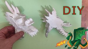 Как сделать голову дракона для ватной игрушки. Часть 1.