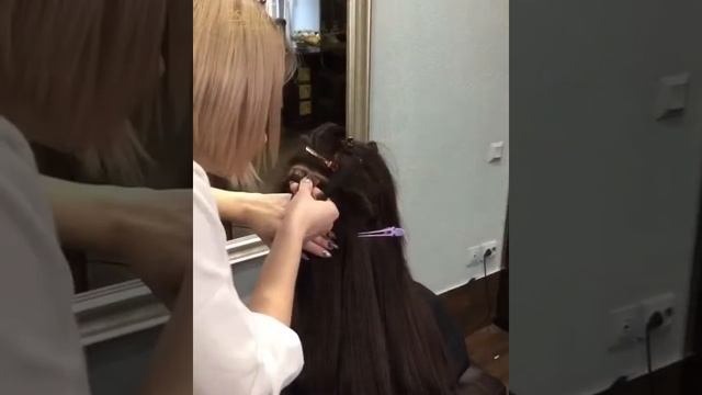 Ленточное наращивание волос