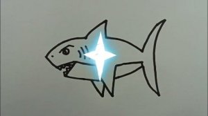 Drawing baby SHARK for kids / Рисуем АКУЛУ для детей / Bolalar uchun akula chizish