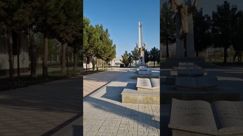 прогулка по парку в Кайраккуме Таджикистана