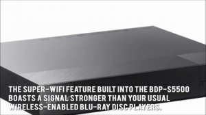 Sony BDP S5500 3D Streaming Blu-ray Disc Player