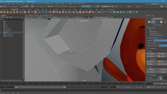 Моделирование головы персонажа в Maya смотреть онлайн