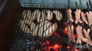 Ч 1 Семейные Колбаски - Купаты на Решетке и Сосиски на Шампурах в Мангале в гор Пенза 09 июля 2022 г