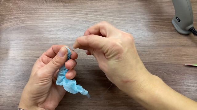 Пушистые цветы из органзы?Очень легко/ORGANZA FLOWERS/DIY