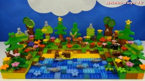 Строим из Lego Duplo - Build and Play toys Lego - forest river - Лесное озеро