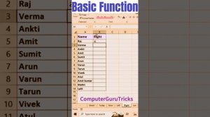 Learn the Top 10 Basic Excel Formulas in 100 Seconds | ComputerGuruTricks