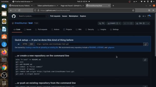 Ubuntu Linux git installation and cloning|Token authentication requirements for Git operations смотреть онлайн