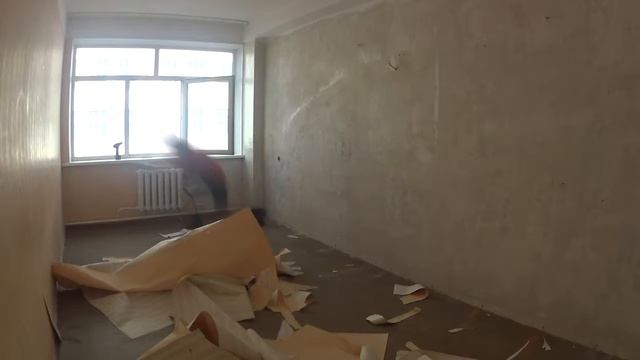 таймлапс- ремонт кабинета(подготовка)