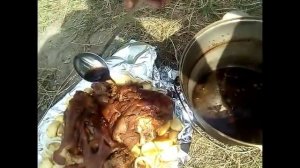 Лучший способ приготовить Рульку на костре!