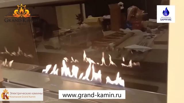 Угловой Биокамин со стемалитом Самый красивый биокамин в Гранд Камин