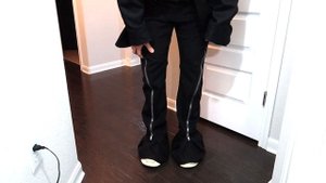 Rick Owens Bolan Banana Denim Pants | SPRING SUMMER 2022 FOGACHINE RUNWAY