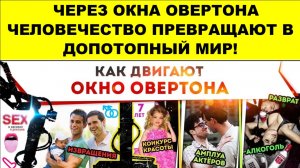 ЧЕРЕЗ ОКНА ОВЕРТОНА ЧЕЛОВЕЧЕСТВО ПРЕВРАЩАЮТ В ДОПОТОПНЫЙ МИР!