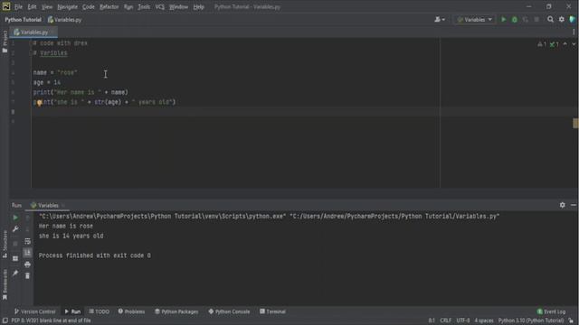 Variables in Python #6 |  Python Beginners Tutorial