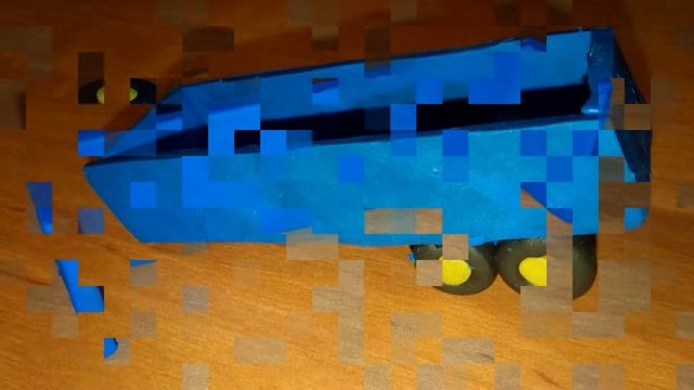 Plasticine product Grain Car Пластилиновая лепка Зерновоз смотреть онлайн