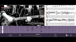 Slow blues in E. Solo Jazz Guitar (with TABs)