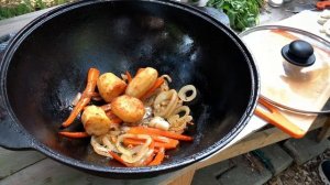 Баранина с картошкой в казане — вкуснотища