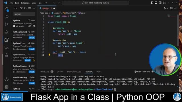 How to wrap a Python Flask App in a Class | Object Oriented Programming (OOP)