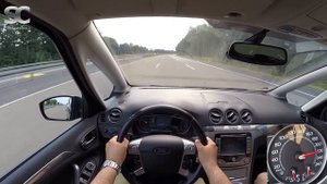 Ford S-Max 2.2 TDCi (2008) on German Autobahn - POV Top Speed Drive