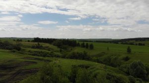 Поля вокруг села Куликовка в окраине города Саранска