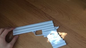 Как сделать мощный БУМАЖНЫЙ ПИСТОЛЕТ | Пистолет, с бумажными пулями | Как сделать бумажный пистолет