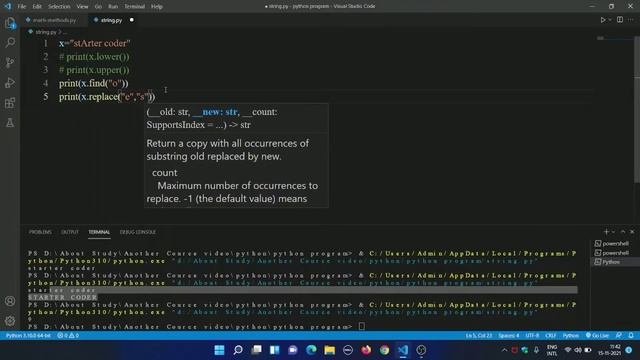String Methods in Python (Marathi) || String in-Built methods | #Starter_coder смотреть онлайн